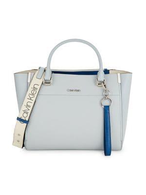 Calvin Klein Convertible Leather Tote