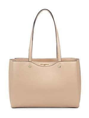 Karl Lagerfeld Paris Doreen Smooth Leather Tote