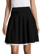 Ivanka Trump Contrast Hem Flared Skirt