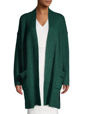 Joan Vass Dropped-shoulder Open Cardigan