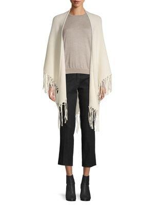 Max Mara Studio Fringe Wool Wrap