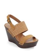 Charles By Charles David Isola Leather Platform Wedges