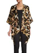 Collection 18 Animal-print Ruana