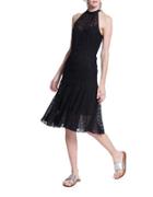 Tracy Reese Halterneck Fit-&-flare Dress