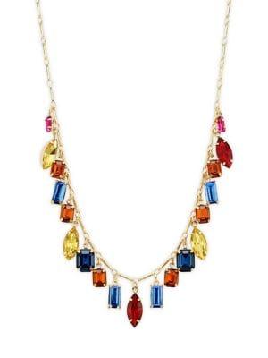 Design Lab Sterling Silver Multicolored Collar Necklace
