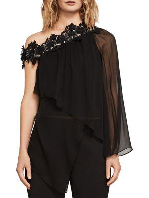 Bcbgmaxazria Joel Asymmetrical One-shoulder Top