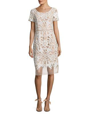 Nue By Shani Embroidered Knee-length Dress