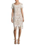 Nue By Shani Embroidered Knee-length Dress