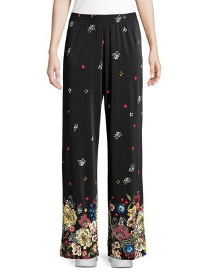 Context Floral Wide-leg Pants