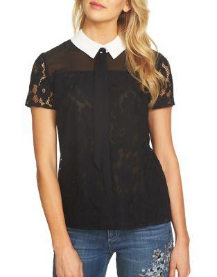 Cece Two-tone Lace Top