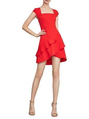 Bcbgmaxazria Ruffled Fit-&-flare Dress