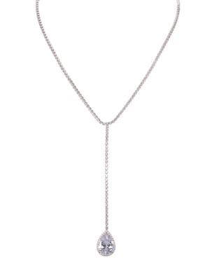 Nina Zyria Crystal Teardrop Y-necklace