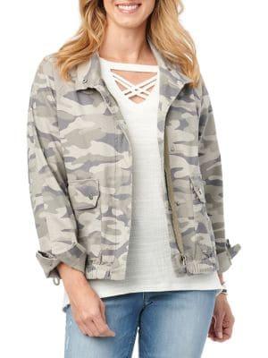 Democracy Camo-print Stretch Jacket