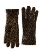 Cejon Animal Print Velvet Gloves