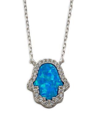 Lord & Taylor Faceted Bezel Necklace