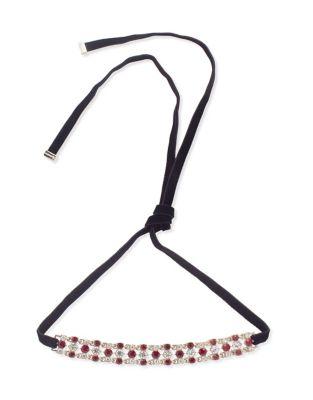Givenchy Ribbon Tie Choker Necklace