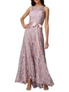 Tahari Arthur S. Levine Soutache Mesh A-line Gown