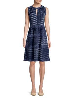 Michael Michael Kors Petite Polka Dot Dress