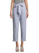 Beach Lunch Lounge Tie-front Striped Pants