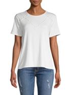 Vince Camuto Short-sleeve Studded T-shirt