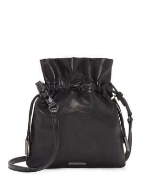 Vince Camuto Aliz Leather Drawstring Crossbody Bag