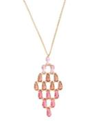 Givenchy Two-tone Crystal Pendant Necklace