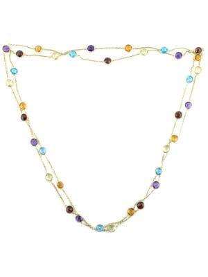 Effy 14k Yellow Gold & Semi-precious Multi-stone Station Necklace
