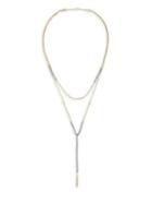 Sole Society Goldtone & Hematite Two-row Necklace