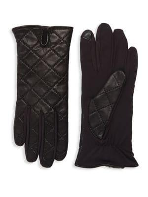 Lord & Taylor Quilted Tech Gloves