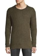 John Varvatos Star U.s.a. Textured Cotton & Linen Sweater