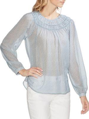 Vince Camuto Ethereal Dawn Floral-print Blouse