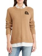 Lauren Ralph Lauren Bullion Patch Layered Sweater