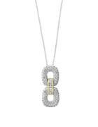 Effy Duo Diamond, 14k White Gold And 14k Yellow Gold Pendant Necklace