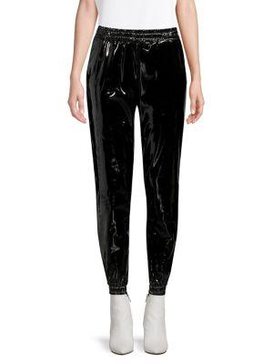 Michael Michael Kors Patent Faux-leather Joggers