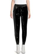 Michael Michael Kors Patent Faux-leather Joggers