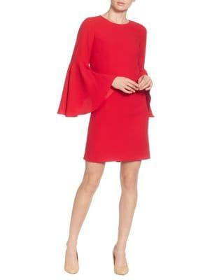 Catherine Catherine Malandrino Claudette Bell-sleve Dress
