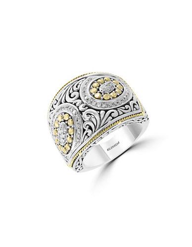 Effy Final Call Diamond & Sterling Silver Wide Ring