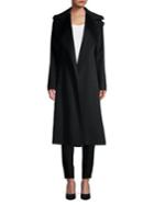 Fleurette Self-tie Wrap Wool Coat