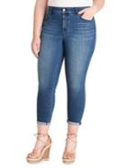Jessica Simpson Plus High-rise Adored Rolled Skinny Ankle Jeans