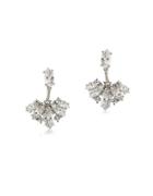 Carolee Cubic Zirconia Studded Front Back Earrings