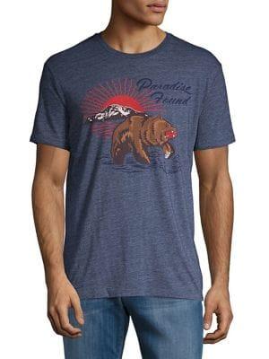 Lucky Brand Heathered Graphic Tee