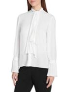 Tahari Arthur S. Levine Tie-neck Bell-sleeve Blouse