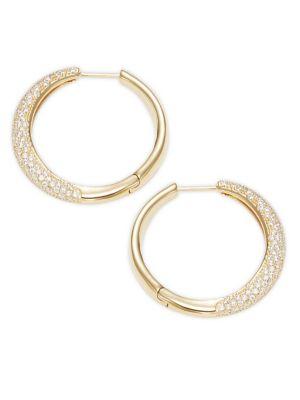 Nadri Crystal-embellished Bombay Huggie Earrings 1