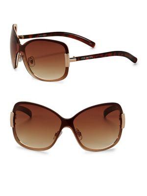 Steve Madden 70mm Shield Square Sunglasses