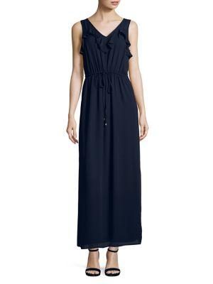 Ivanka Trump Ruffle Maxi Dress
