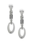 Anne Klein Linear Hoop Clip-on Drop Earrings