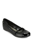 Anne Klein Zariel Perforated Leather Flats