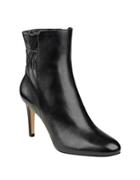 Nine West Shirred Leather Booties