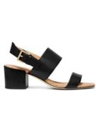 Michael Michael Kors Angeline Leather Block Heel Sandals