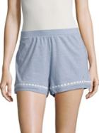 Nautica Solid Cotton-blend Laced Shorts